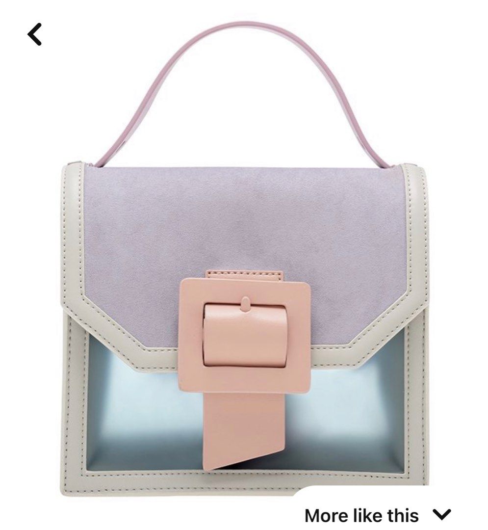 Charles Keith see through effect buckled bag Women s Fashion Bags Wallets Cross body Bags on Carousell
