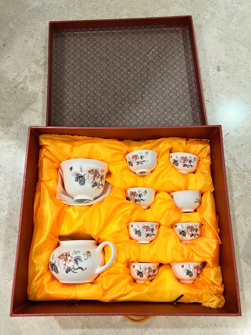 Chinese tea cup set, Furniture & Home Living, Kitchenware & Tableware