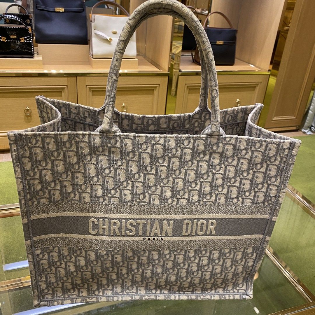 Dior monogram cheap tote bag