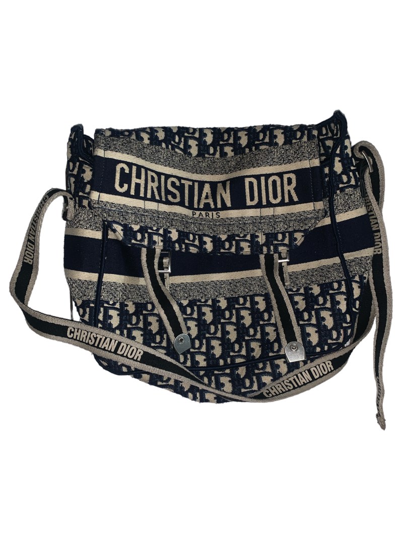 Christian Dior Diorcamp Messenger Bag Oblique Embroidery, Barang Mewah, Tas & Dompet di Carousell
