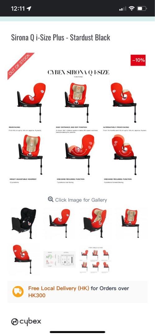 Cybex sirona Q i size Babies Kids Going Out Car Seats on