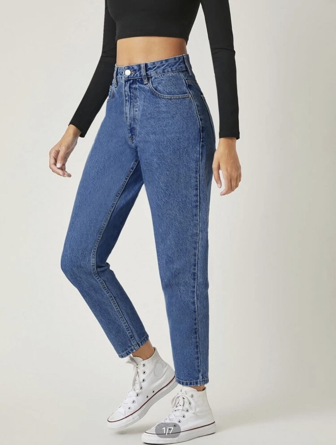 high waisted mom jeans