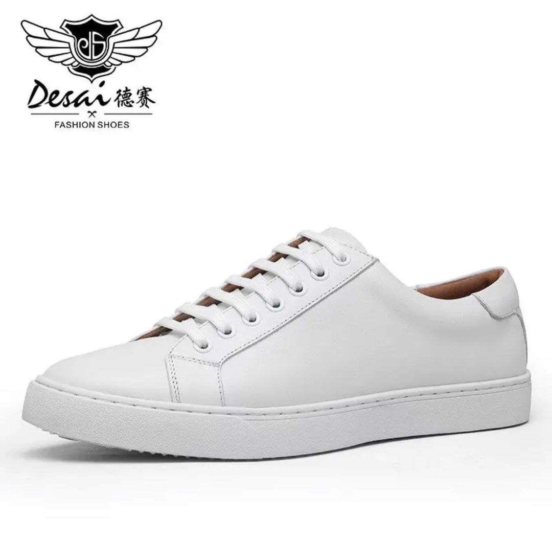 Desai Leather Sneakers (UK10/EU44), Fashion, on Carousell