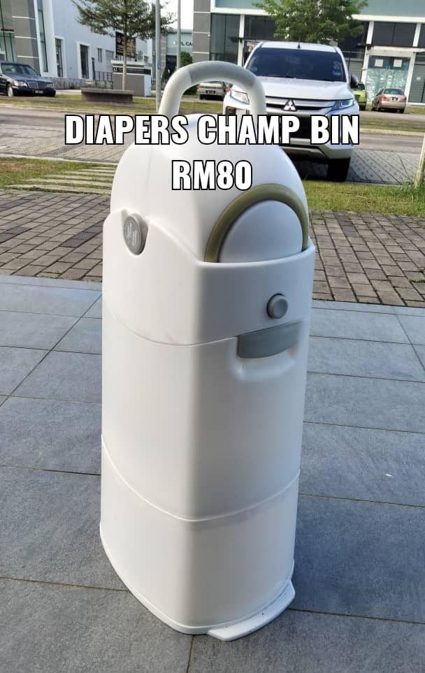 Diapers Champ Bin, Furniture & Home Living, Cleaning & Homecare