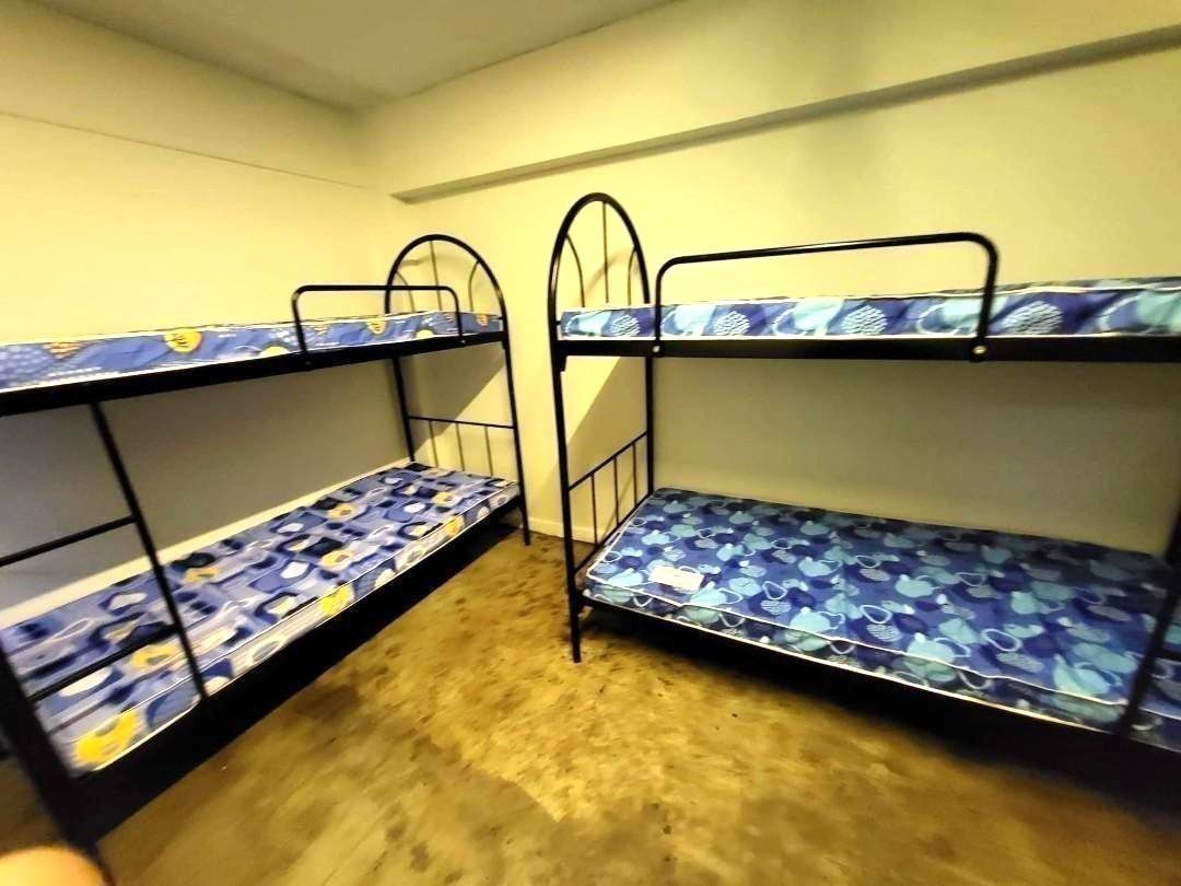 Double decker bed frame Free delivery... Made by Singapore, Furniture & Home Living, Furniture