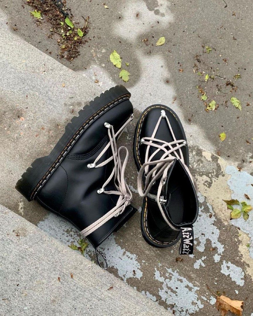 Dr. Martens X Rick Owens, Men's Fashion, Footwear, Boots on Carousell