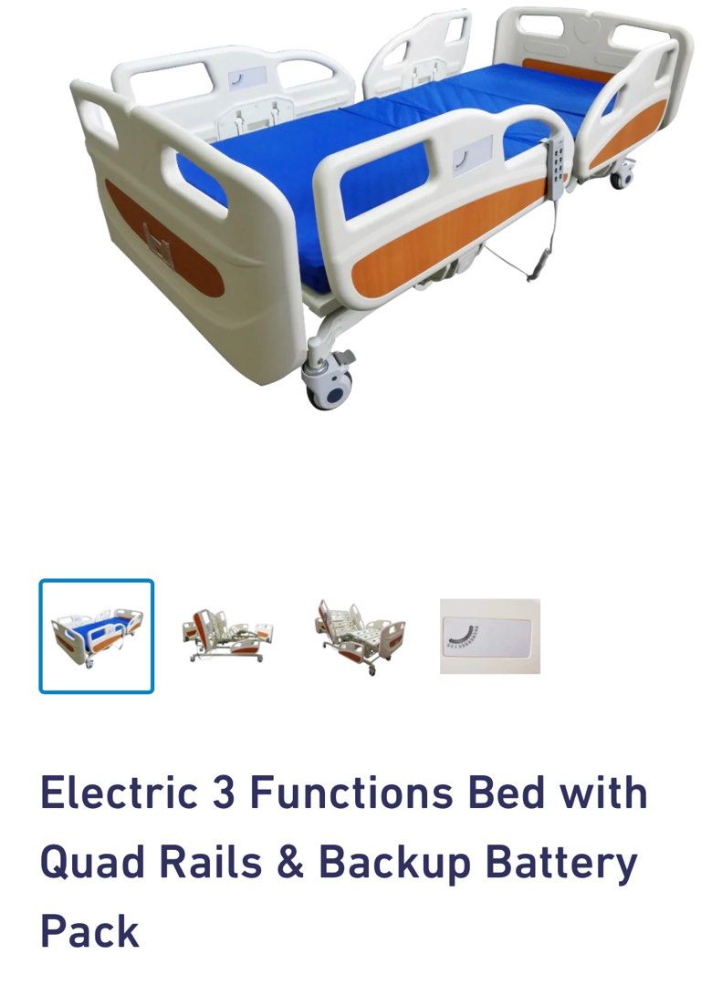 Electric Hospital Bed free table, Health & Nutrition, Assistive