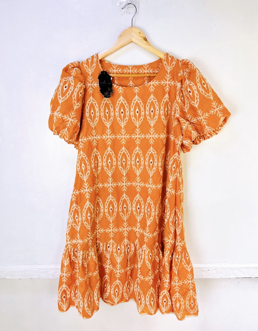 Embroidered Eyelet Dress, Women's Fashion, Dresses & Sets, Dresses on Carousell