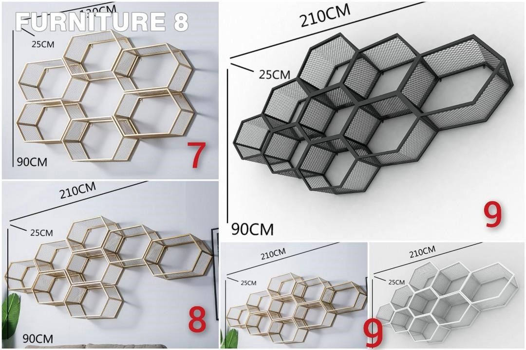 F8-0236 FREYA _ Wall Shelf - Modular Display, Furniture & Home Living ...
