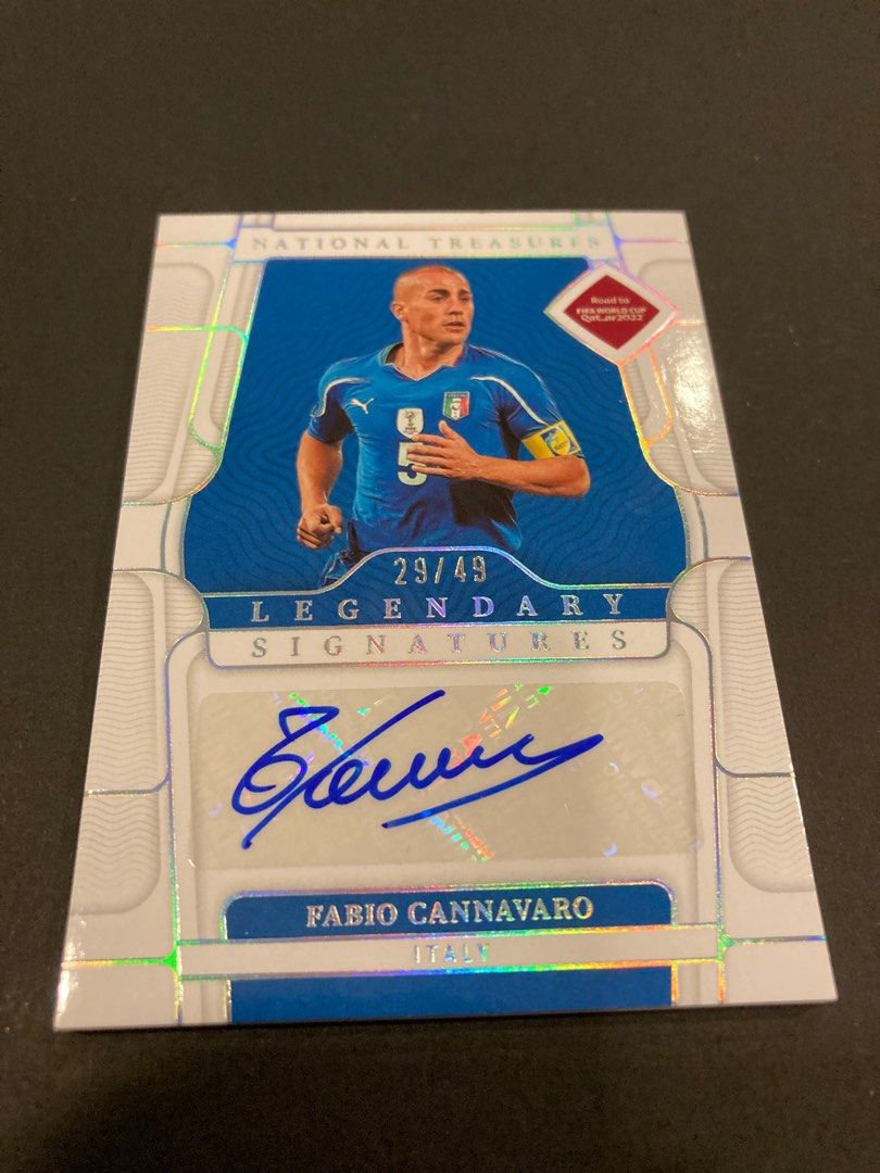 Fabio Cannavaro National Treasures Panini 2022 Legendary 