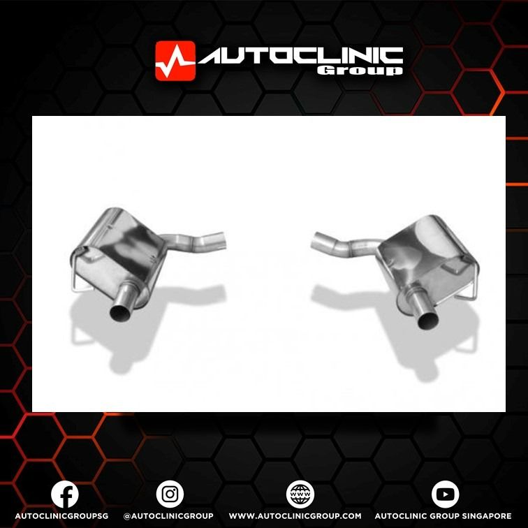 FOX Axleback Exhaust System for Mercedes C200 W205 Stainless steel