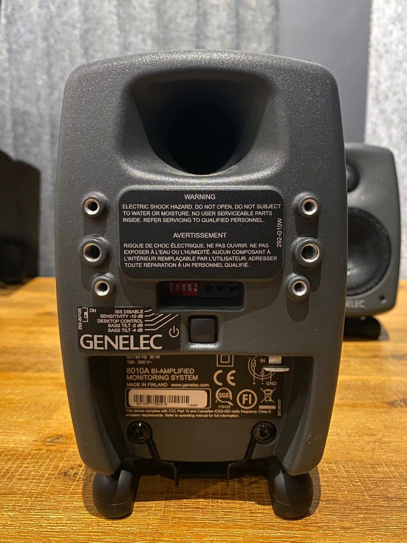 Genelec 8010A active studio monitor speakers, Audio, Soundbars, Speakers & Amplifiers on Carousell