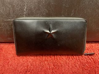 GIVENCHY long wallet logo leather Authentic USED T21669