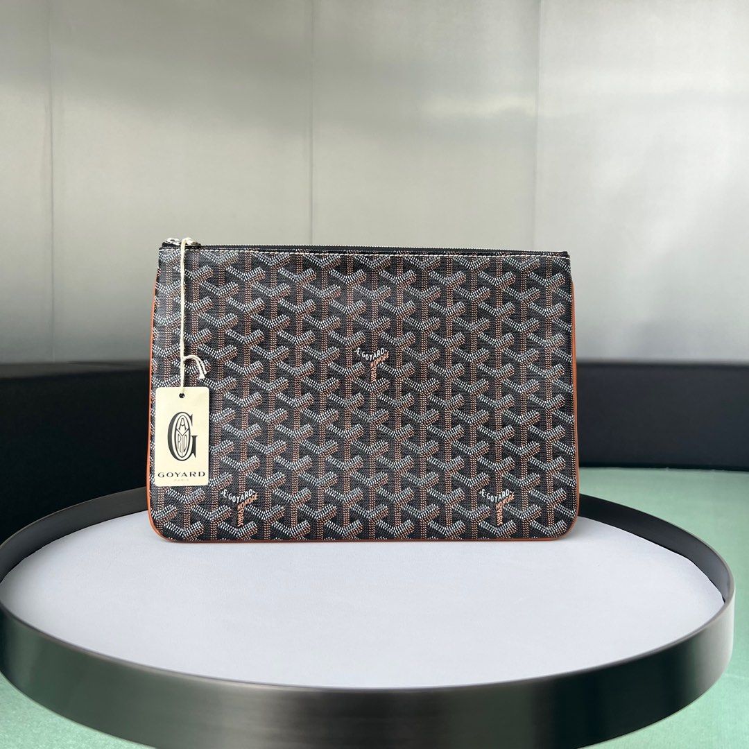 Goyard Senat MM Black Clutch, Luxury, Bags & Wallets on Carousell