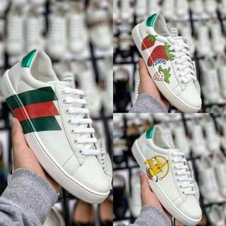 Gucci Gucci small white shoes series full color attack
