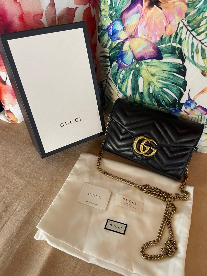 Gucci Marmont Wallet on Chain, Luxury, Bags & Wallets on Carousell