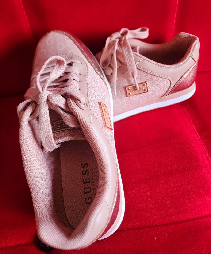 Rose gold guess sneakers shop