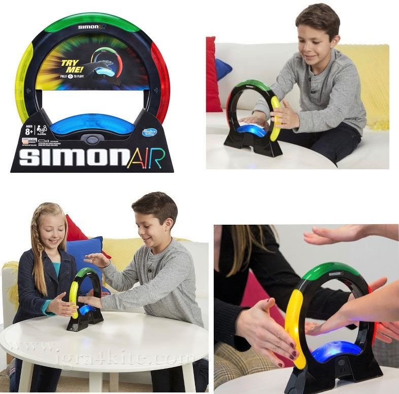 Hasbro Simon Air Game, Modern Game, Simon Says, Touchless Technology