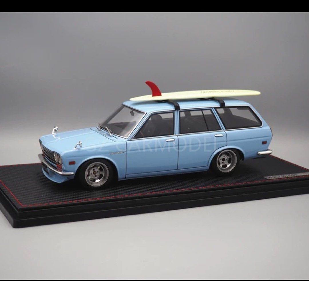 Ignition model 1/18 Datsun Bluebird 510 Wagon Light Blue, Hobbies