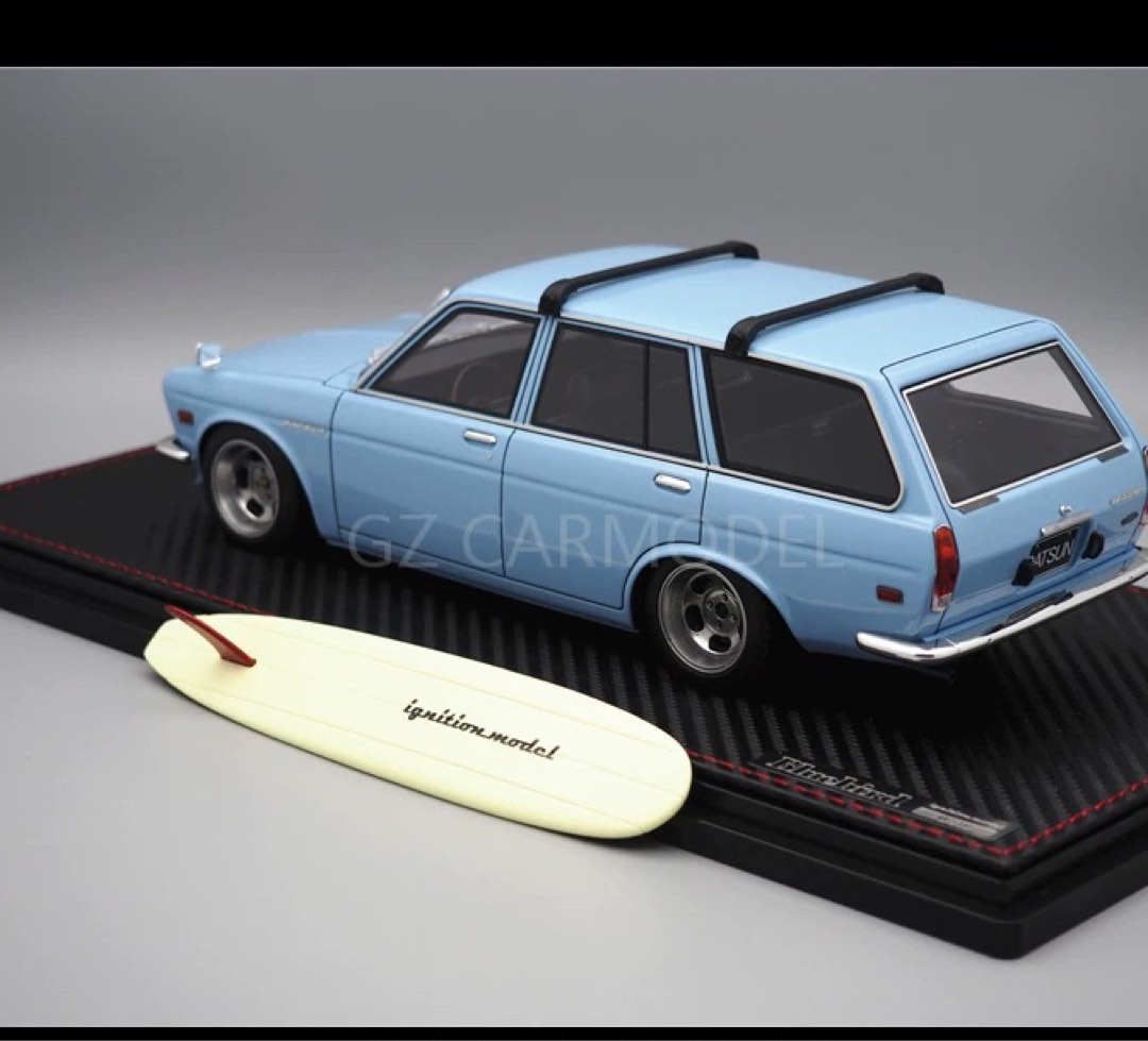 Ignition model 1/18 Datsun Bluebird 510 Wagon Light Blue, Hobbies