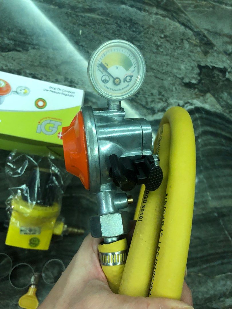 IGT SnapOn Compact Low Pressure Safety Gas Regulator C/W Manometer