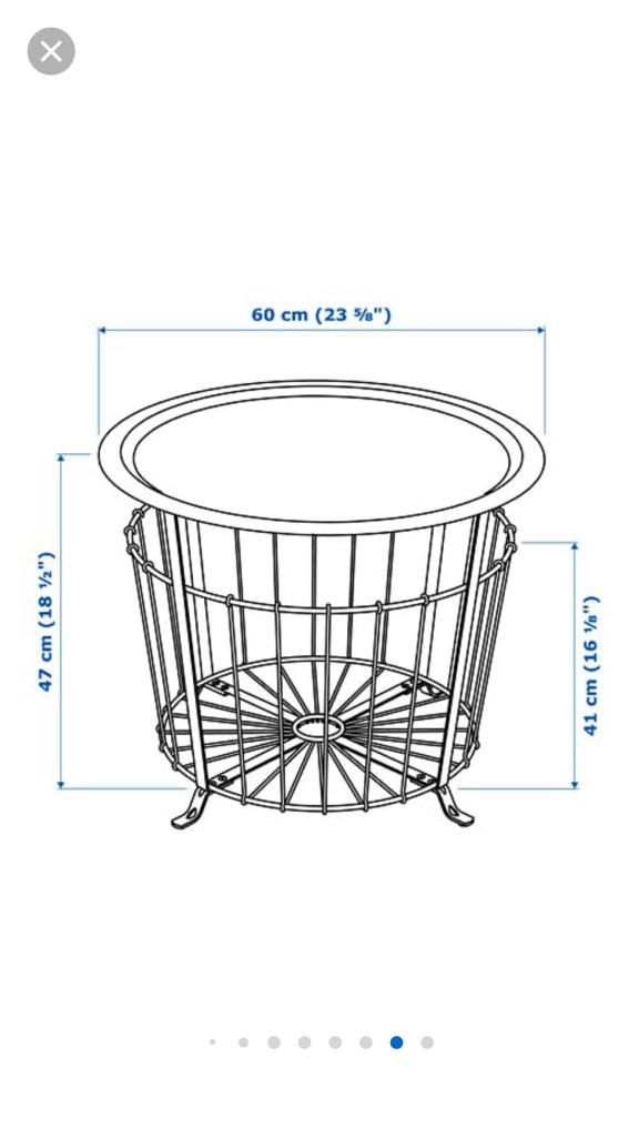 Ikea Gualov Storage Table, Furniture & Home Living, Furniture, Tables