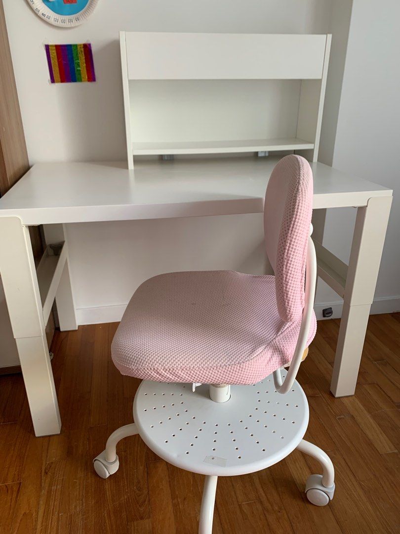 IKEA Kids Study Table with shelf (incl. chair), Furniture & Home Living ...