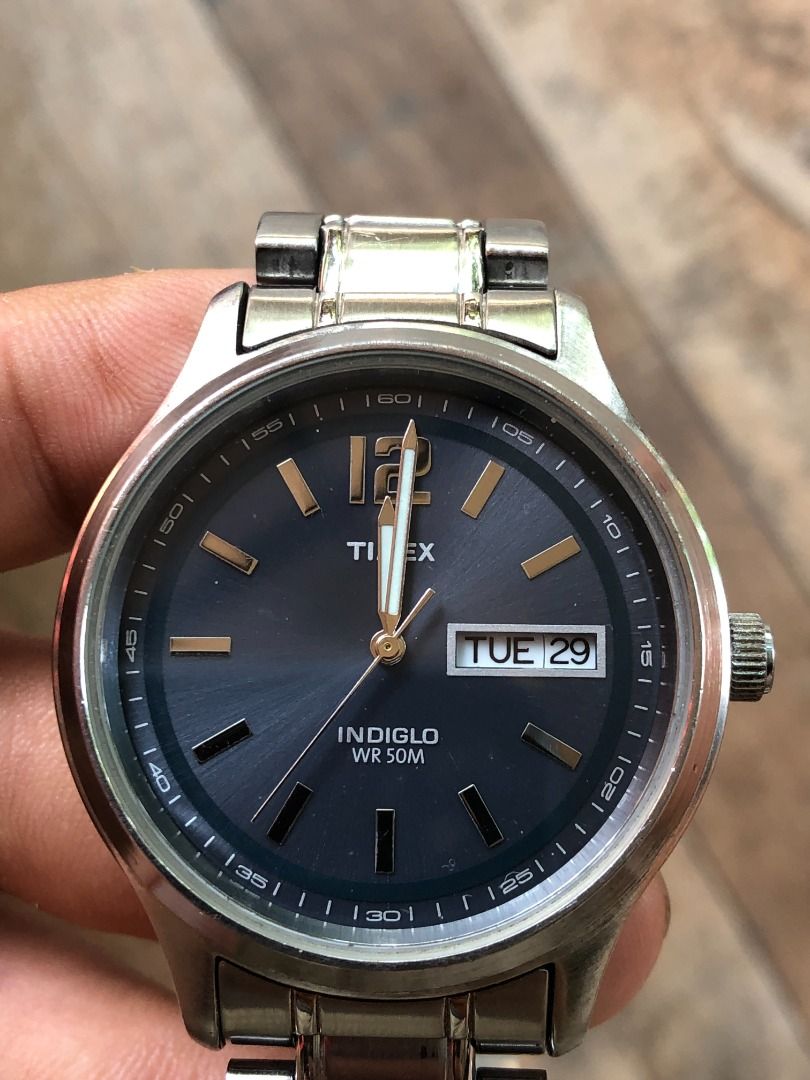 Jam tangan timex indiglo cheap wr 50m