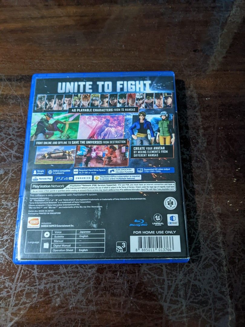 JUMP FORCE (Category: PlayStation) located in Singapore. Submitted by asriismail85 (Listing ID 1201565321, Image 2). Description: Can nego, meet up only.