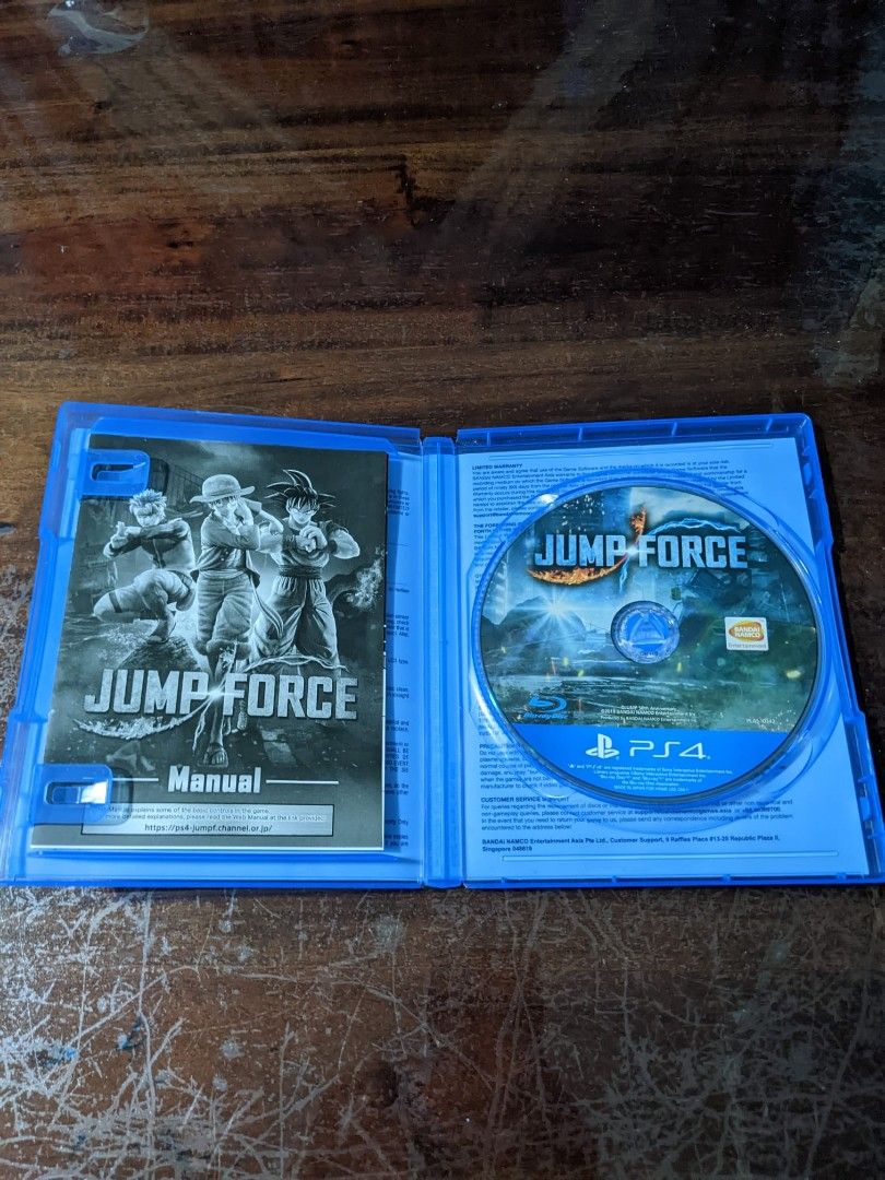 JUMP FORCE (Category: PlayStation) located in Singapore. Submitted by asriismail85 (Listing ID 1201565321, Image 1). Description: Can nego, meet up only.