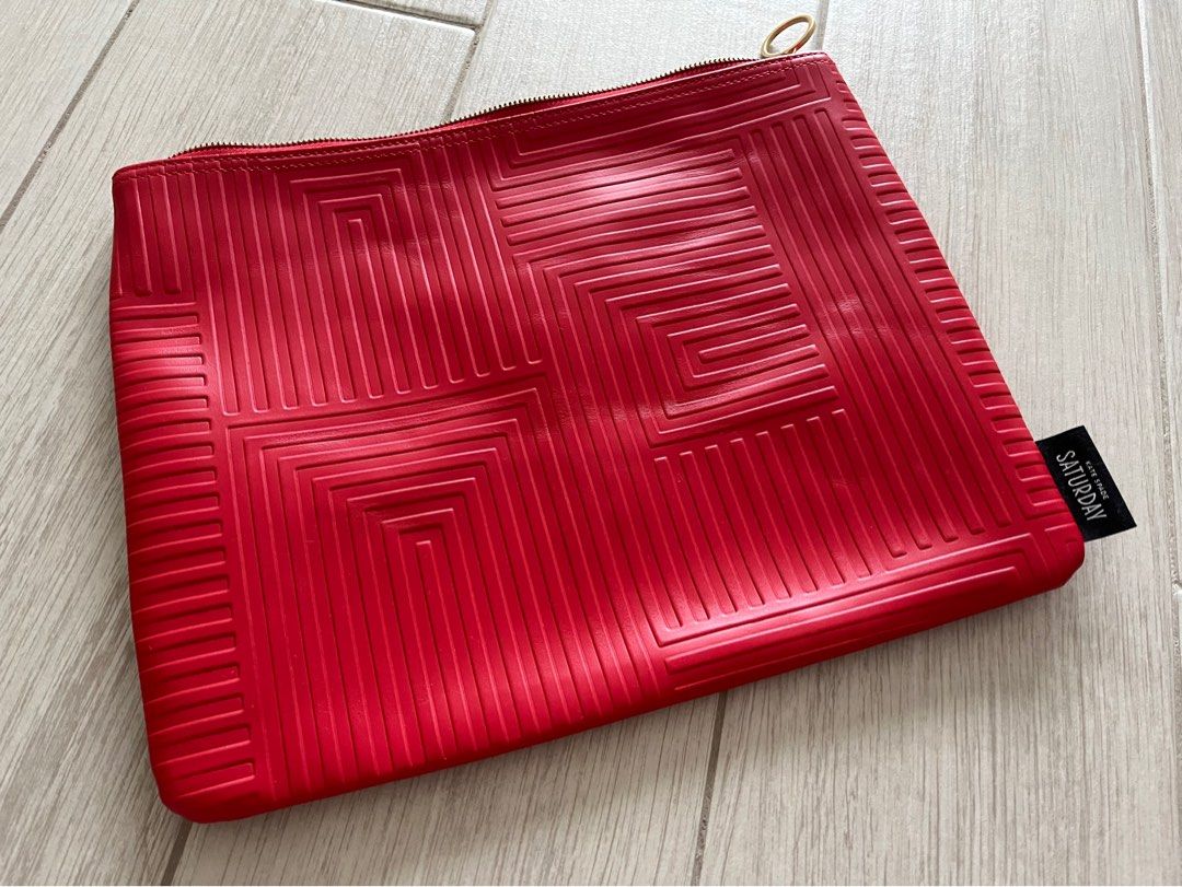 Red kate spade clutch online