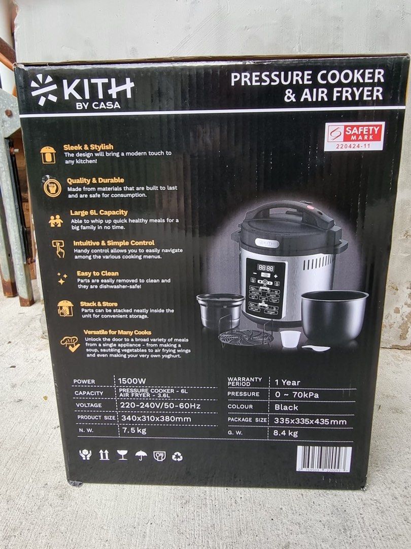 Kith 17in1 Multifunctional Pressures Cooker & Air Fryer, TV & Home