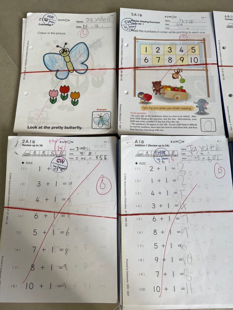 Kumon Math worksheet level Z to C, Hobbies & Toys, Books & Magazines