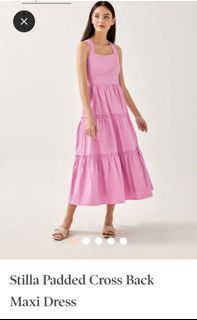 [L] Bnwt Love Bonito Stilla Cross Back Maxi Dress