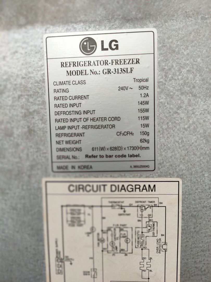 LG 3 door refrigerator fridge, TV & Home Appliances, Kitchen Appliances