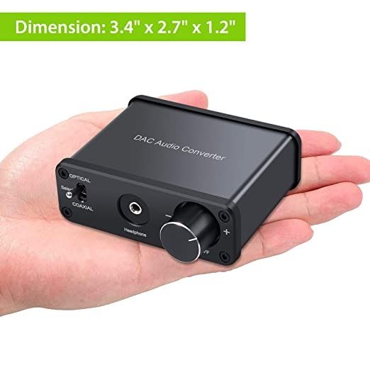 LiNKFOR 192KHz DAC Digital to Analog Audio Converter with