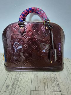 Louis Vuitton Purple Vernis Sherwood PM Leather Patent leather ref