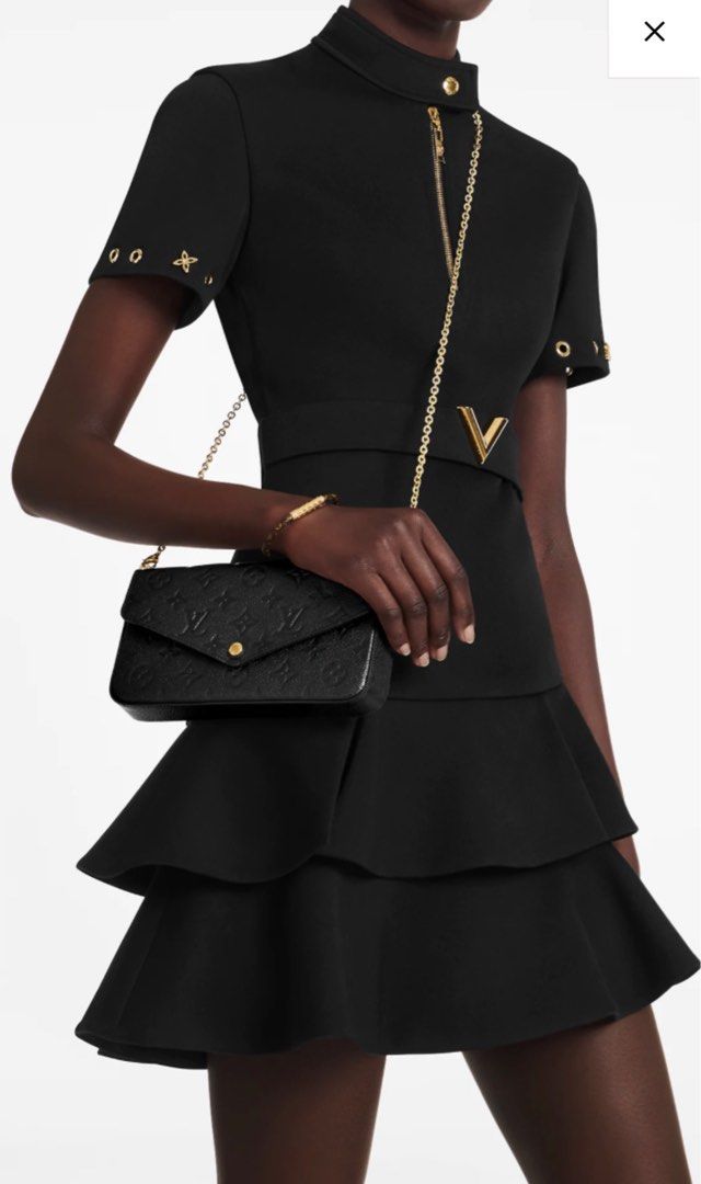 Preloved Louis Vuitton Black Giant Monogram Felicie Insert Y9DMCD4