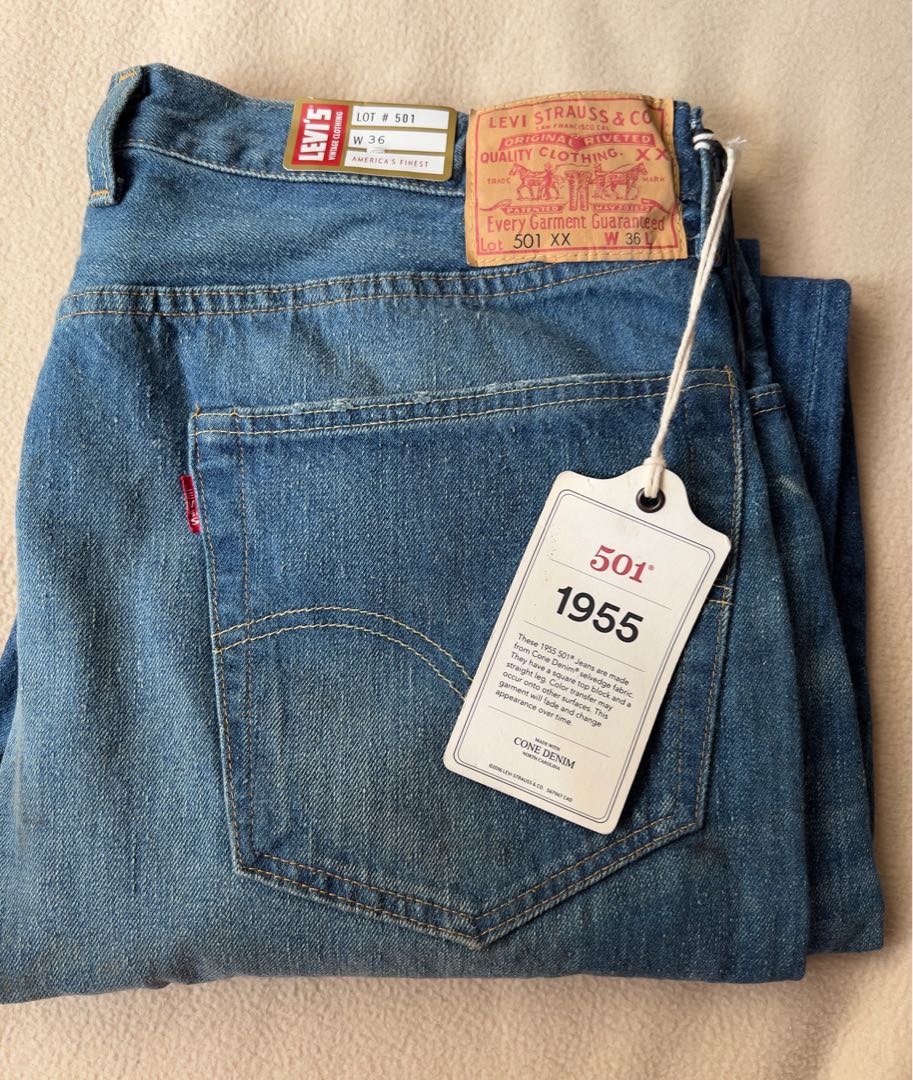 LVC 501XX 1955 Customized, Men's Fashion, Bottoms, Jeans on Carousell