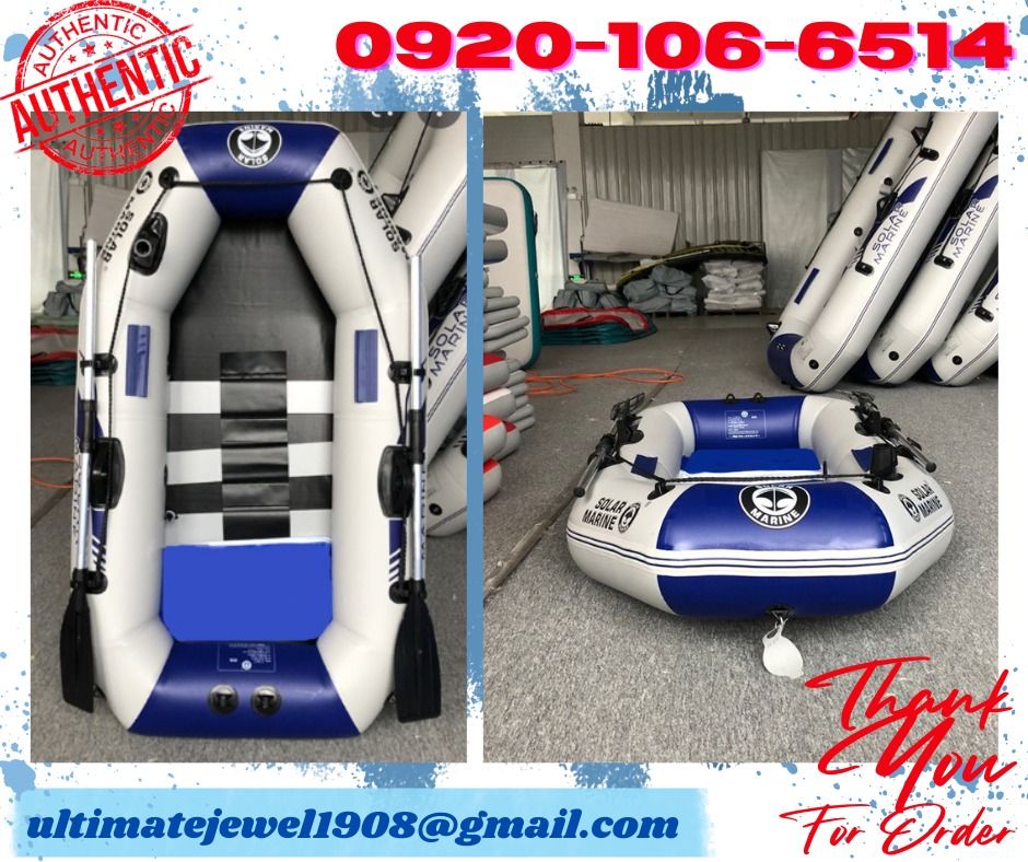 MD175-1 INFLATABLE FISHING BOAT 1 PERSON SLAT WOODEN GOOD, Sports  Equipment, Sports & Games, Water Sports on Carousell