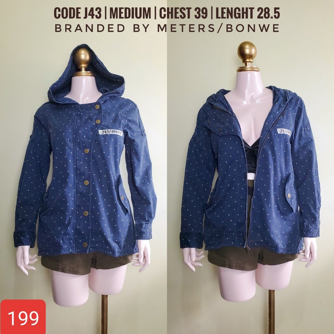 Meters bonwe navy blue jacket, Women's Fashion, Coats, Jackets and