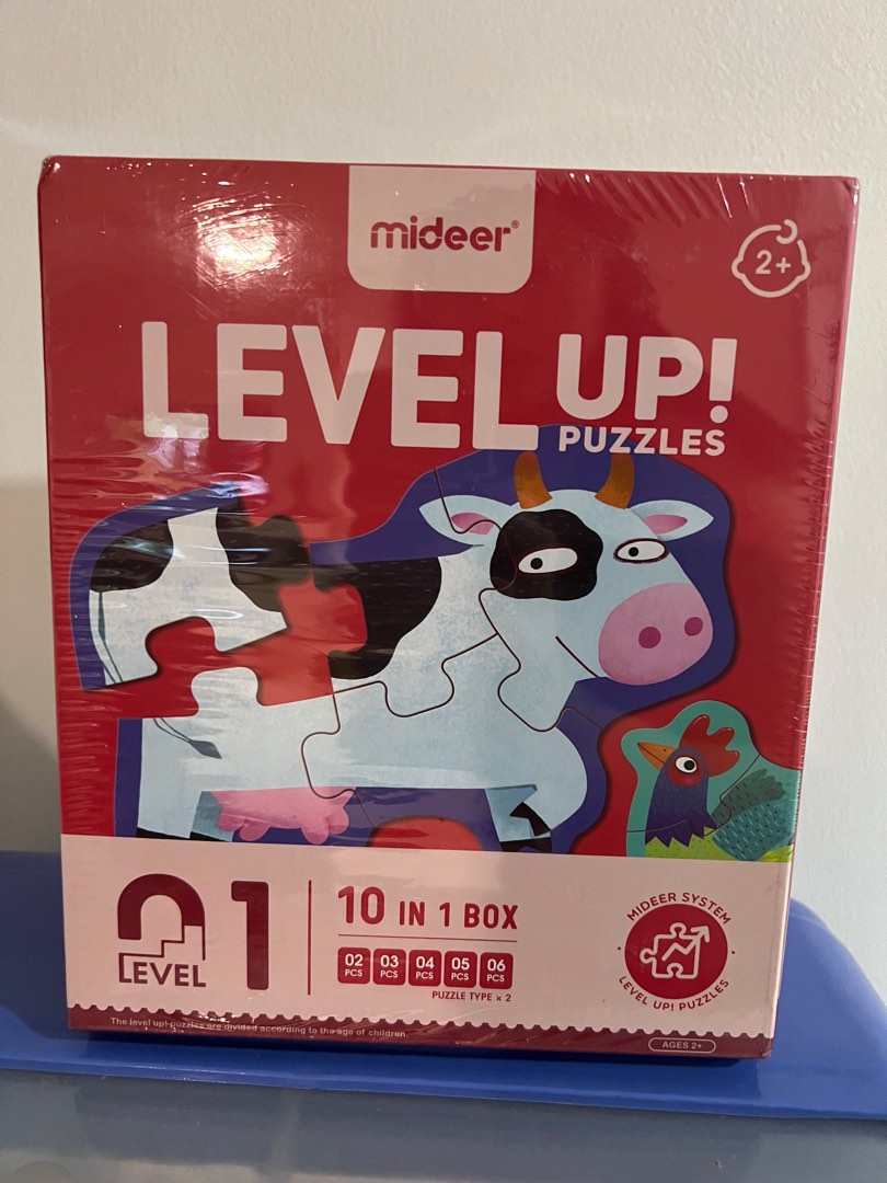 Mideer Level Up! Puzzles (Level 1), Hobbies & Toys, Toys & Games on