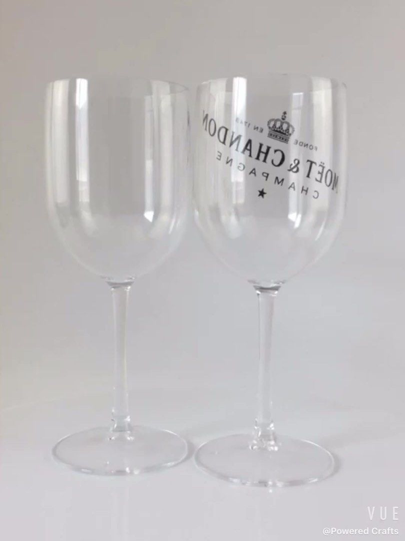 Moet & Chandon Champagne plastic glass, Furniture & Home Living