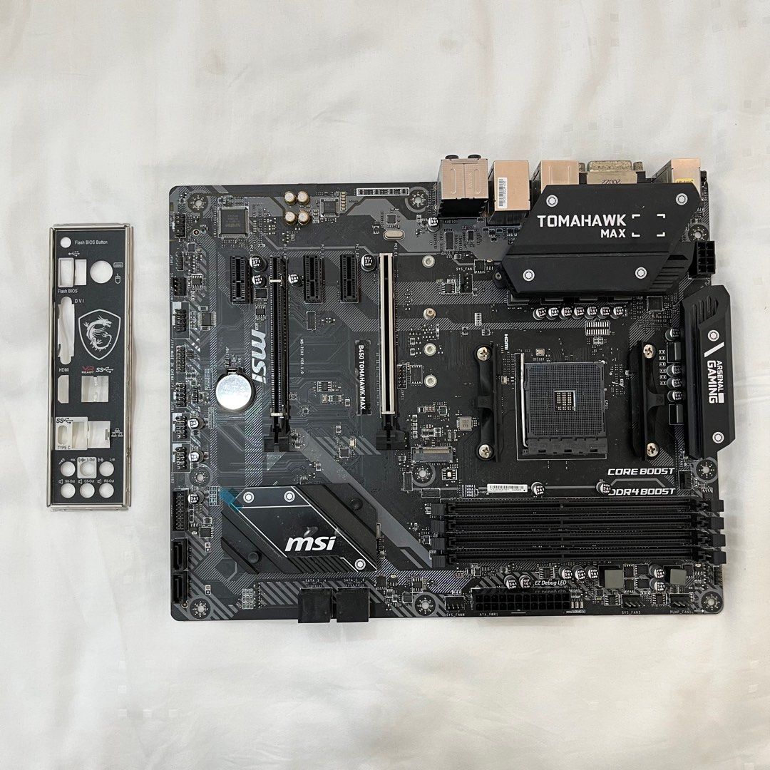 MSI B450 TOMAHAWK MAX Motherboard, Computers & Tech, Parts