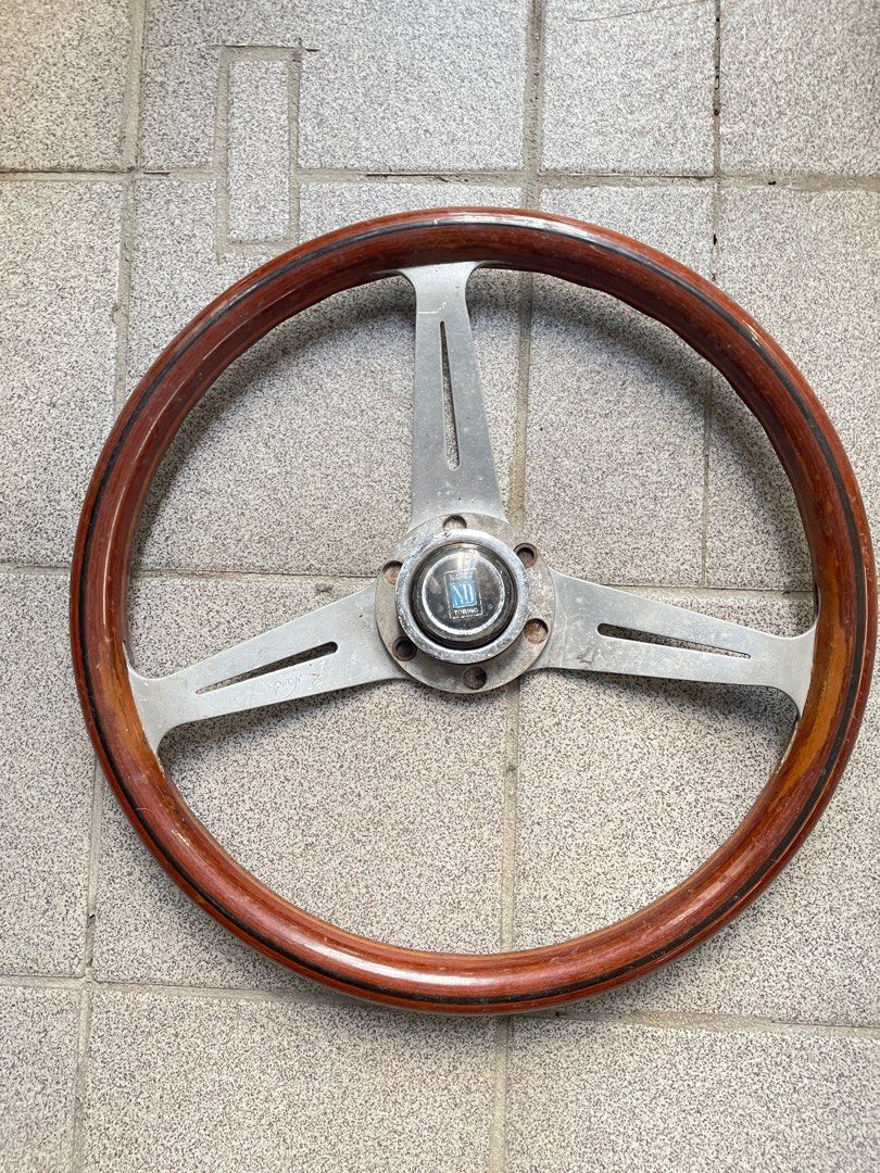 Nardi Torino Wooden Steering Wheel Vintage, Car Parts & Accessories