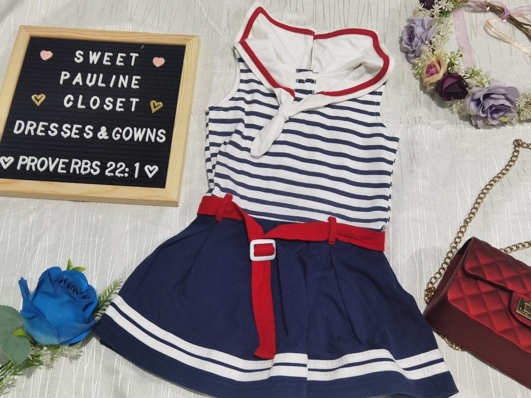 Navy inspired Baby Dress (Category: Babies & Kids Fashion) located in Antipolo. Submitted by psweetcloset (Listing ID 1201635197, Image 1). Description: .