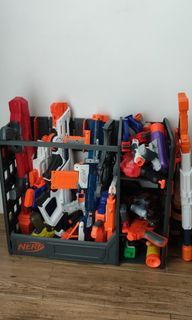 Nerf gun bundle with Nerf organizer