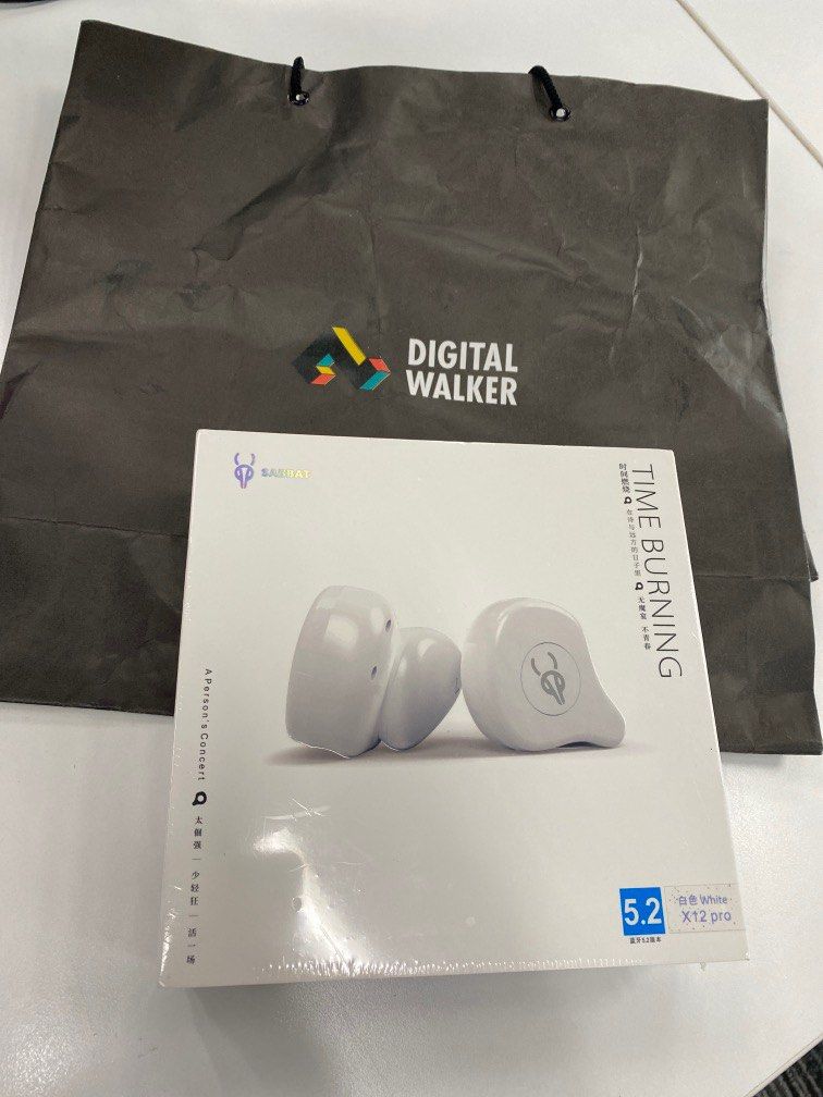 New Sabbat X12 Pro White (Category: Earphones) located in Manila. Submitted by _0000 (Listing ID 1201455905, Image 1). Description: Sabbat True Wireless Stereo Earbuds Bluetooth Original price ₱2290 Price firm, no lowballers Brand new, sealed Features: Bluetooth version 5.2 Built-in Mic SBC audio codec Up to 30 hours of combined playback Control button Type-c interface The entry-level wireless earbud of the series. It has the most basic but funct