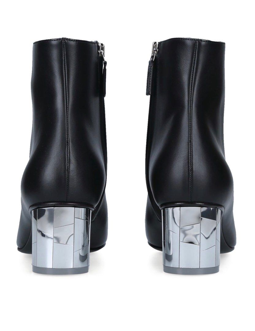 SALVATORE FERRAGAMO Florrie mirror heel booties