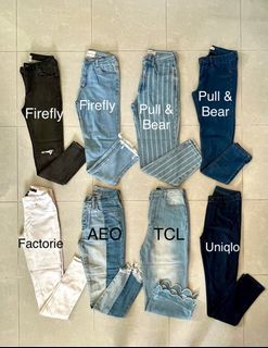 NEW-Authentic Assorted Jeans (Uniqlo, Pull&Bear, Factorie, The Closet Lover (TCL), American Eagles, Firefly)